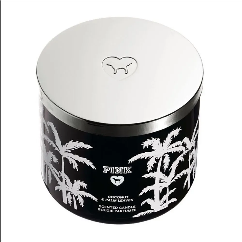 Victorias Secret Pink wick coconut palm candle